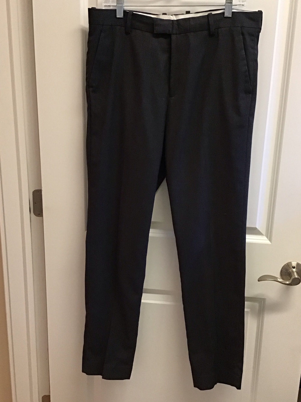 H&M Men's Black Dress Trousers - Slim Tailored Fit